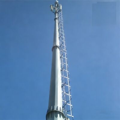 11 17 23M احتكار الفضاء أنبوبي المجلفن الصلب في الهواء الطلق 5G 4G واي فاي برج الاتصالات المدمجة
