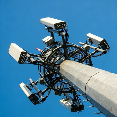 14 20 26M حجم صغير احتكار الصلب المجلفن الذاتي الدعم في الهواء الطلق 5G 4G الأقمار الصناعية برج الاتصالات منطقة صغيرة