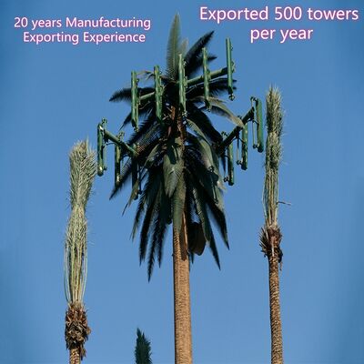 برج الشجرة البيونية بطول 30 مترًا مصمم لمحاكاة الأشجار الطبيعية بمواد متينة وحوامل هوائيات مدمجة للاتصالات