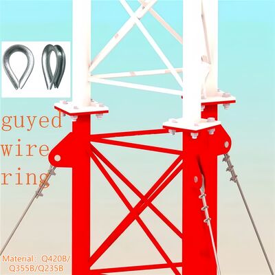 Wireless IP67 Waterproof Guyed WireTower Anti-Rust For Rural Off-Grid Communication