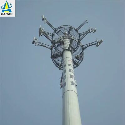 20M 30M Monopole OEM ODM برج اتصالات قابل للتخصيص خدمة تصميم المواد بارتفاع كامل