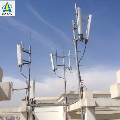 10M 20M Monopole Low Profile Small Cell Communication Tower على السطح جبل لتعزيز إشارة 5G