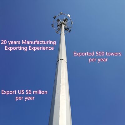 برج احتكاري ذو تصميم معياري 26 مترًا لتغطية المنطقة الحضرية الكثيفة 5G