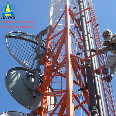 46M الحماية من الصواعق 3 برج فولاذي ذو زاوية أرجل لمحطة قاعدة 5G الصناعية