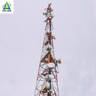 35M 46M 62Meter Q355 Steel 3 برج فولاذي ذو زاوية أرجل لتغطية إشارة منطقة الحدود