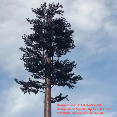 15 25 32 متر برج شجرة الصنوبر الإلكتروني المخصص لتغطية إشارة City Park 5G