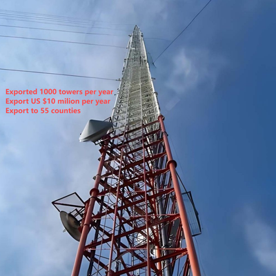 30 43 48M برج سلكي خفيف الوزن لدعم المحطة الأرضية للأقمار الصناعية