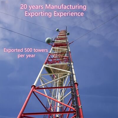 35M Q355 Steel Guyed Tower Light Foundation لتغطية مساحة واسعة من الأراضي العشبية