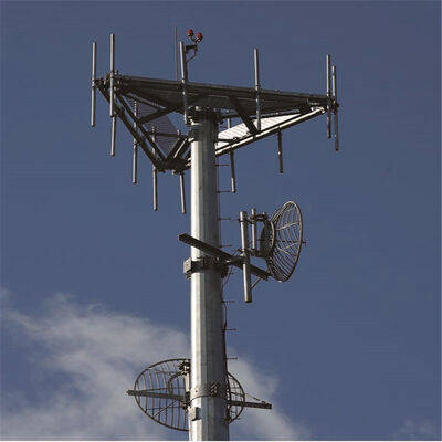 32M Slim Profile Monopole Tower مناسب للمناظر الطبيعية لشارع المشاة الحضري