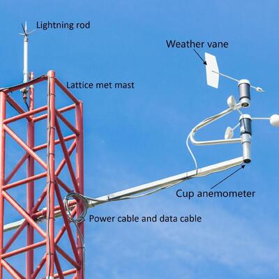 10m-200M Hot-dip Galvanized Telescopic Wind Measurement Observation Tower