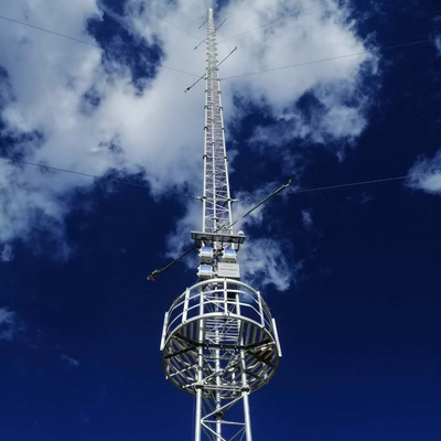 Hot Dip Galvanized Wind Measurement Tower Anemometer Mast Lattice Steel Tower for Wind Farm Resource Assessment Observation