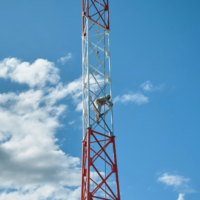 Galvanized 3 Legged Tubular Steel Communication Tower for WiFi BTS Television and 5G Antenna Signal Transmission